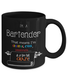 Crazy Bartender Gift Mug - The VIP Emporium