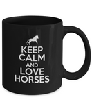 Keep Calm and Love Horses - Horse Lover Mug - The VIP Emporium