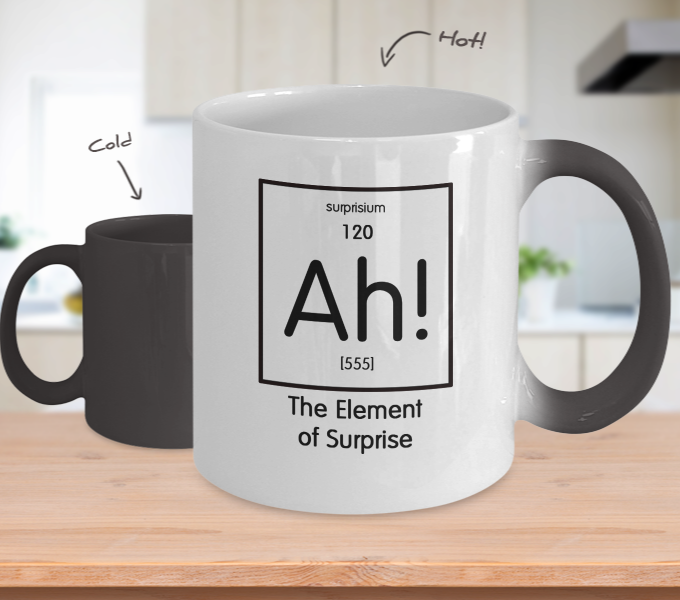 Color changing mug - The Element of Surprise - Geek Gift - The VIP Emporium