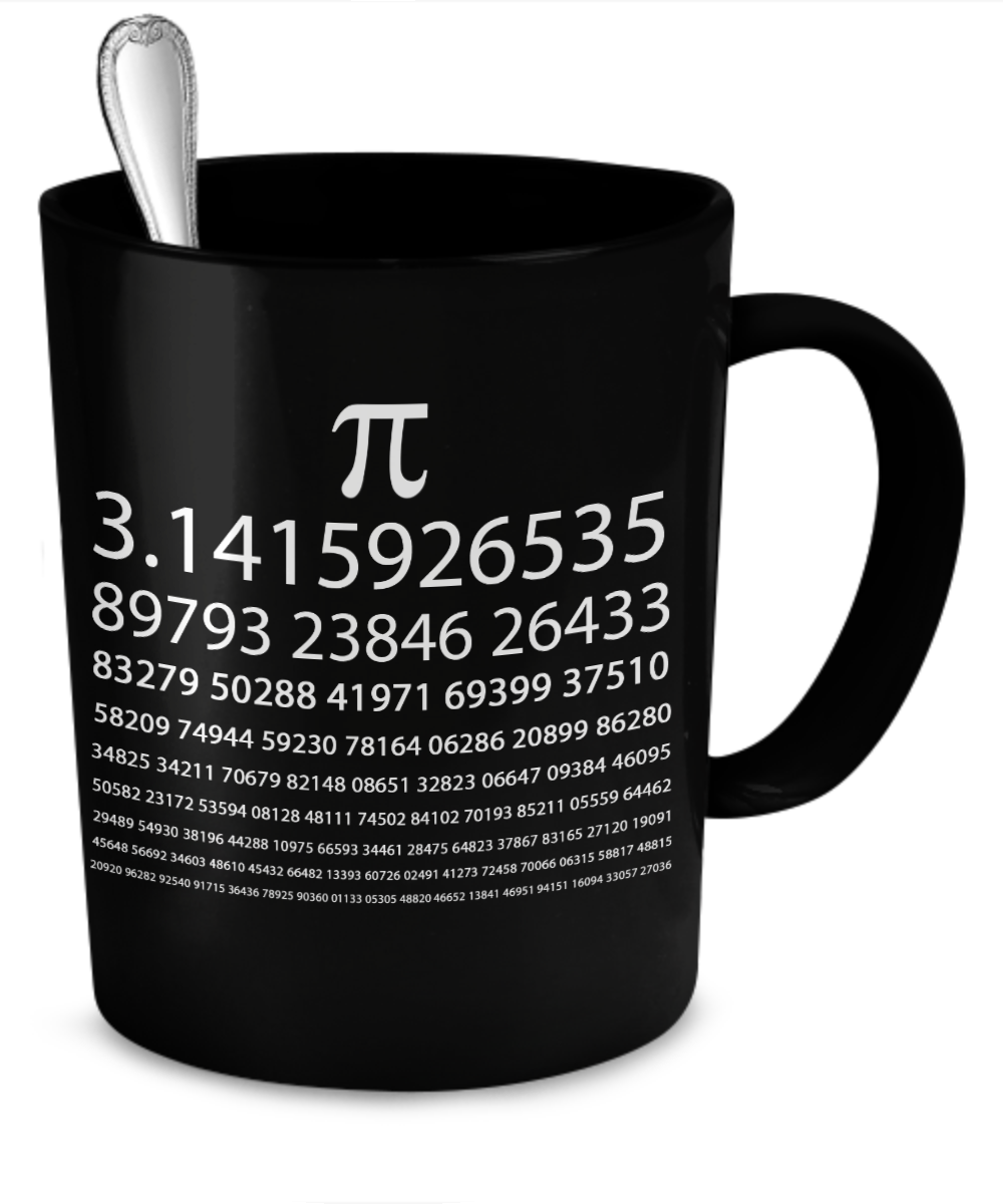 Pi Chart Mug Black - The VIP Emporium