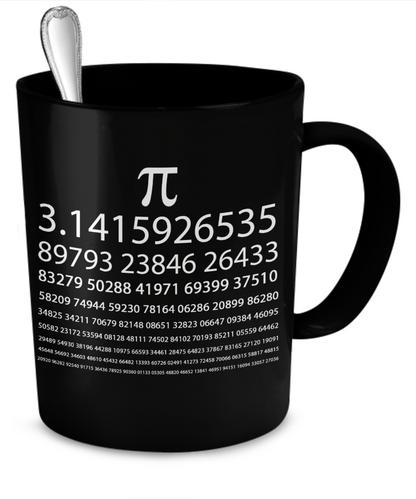 Pi Chart Mug Black - The VIP Emporium