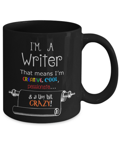Crazy Writer gift mug - The VIP Emporium