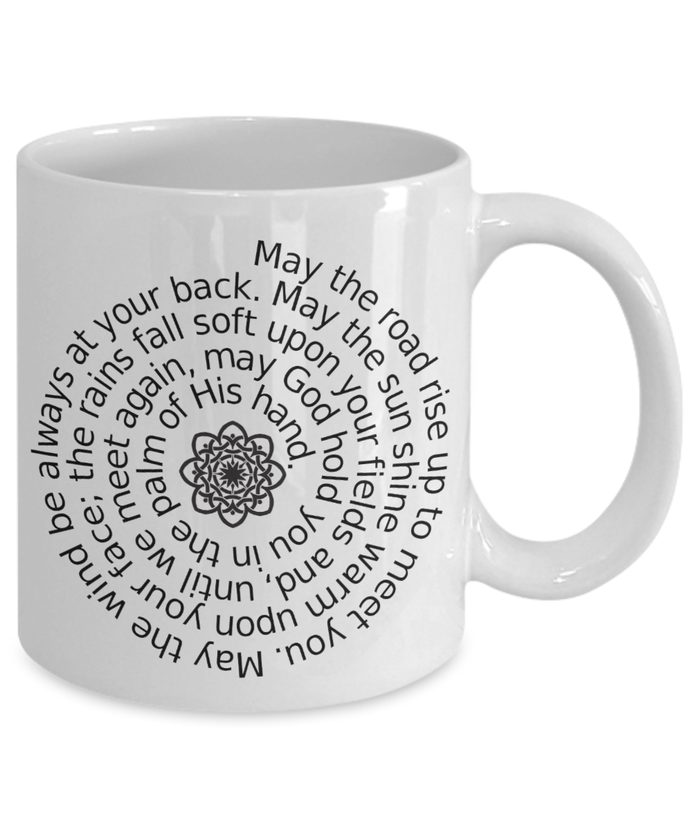 An Irish Blessing - White Ceramic with Celtic Knot - The VIP Emporium