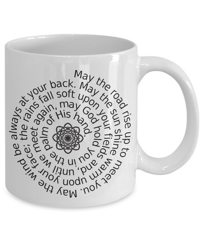An Irish Blessing - White Ceramic with Celtic Knot - The VIP Emporium