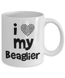 I love my Beaglier - Gift for Beaglier Mom or Dad - 11oz Mug, Printed in USA - The VIP Emporium
