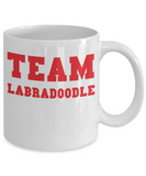 Team Labradoodle Gift Mug for Labradoodle Dad or Mom - 11oz Quality Ceramic, Printed in USA - The VIP Emporium