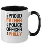 Father of Philly Police Officer - Ceramic Two-Tone Mug - The VIP Emporium