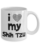 I Love My Shih Tzu Gift Mug - Fun dog lover mug - Quality Ceramic, Printed in USA, Guaranteed not to fade - The VIP Emporium