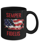 Semper Fidelis - Semper Fi - Marine Gift Coffee Mug - The VIP Emporium