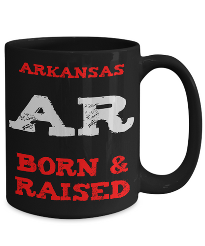 Arkansas Born and Raised Gift Mug - The VIP Emporium