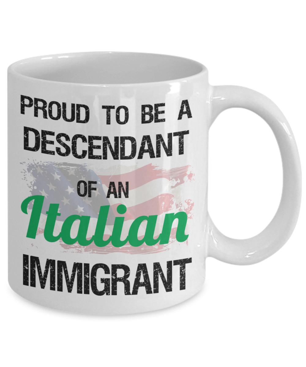 Italian American Pride Mug - Proud Descendant - The VIP Emporium