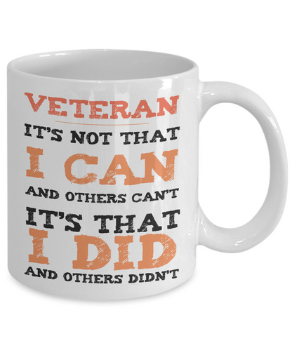Veteran Inspirational Mug - The VIP Emporium