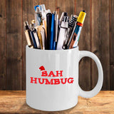 Bah Humbug funny Christmas mug for Scrooge - The VIP Emporium