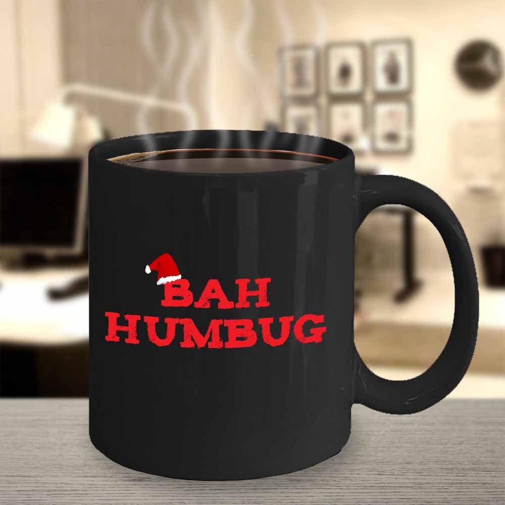 Bah Humbug funny Christmas mug for Scrooge - The VIP Emporium