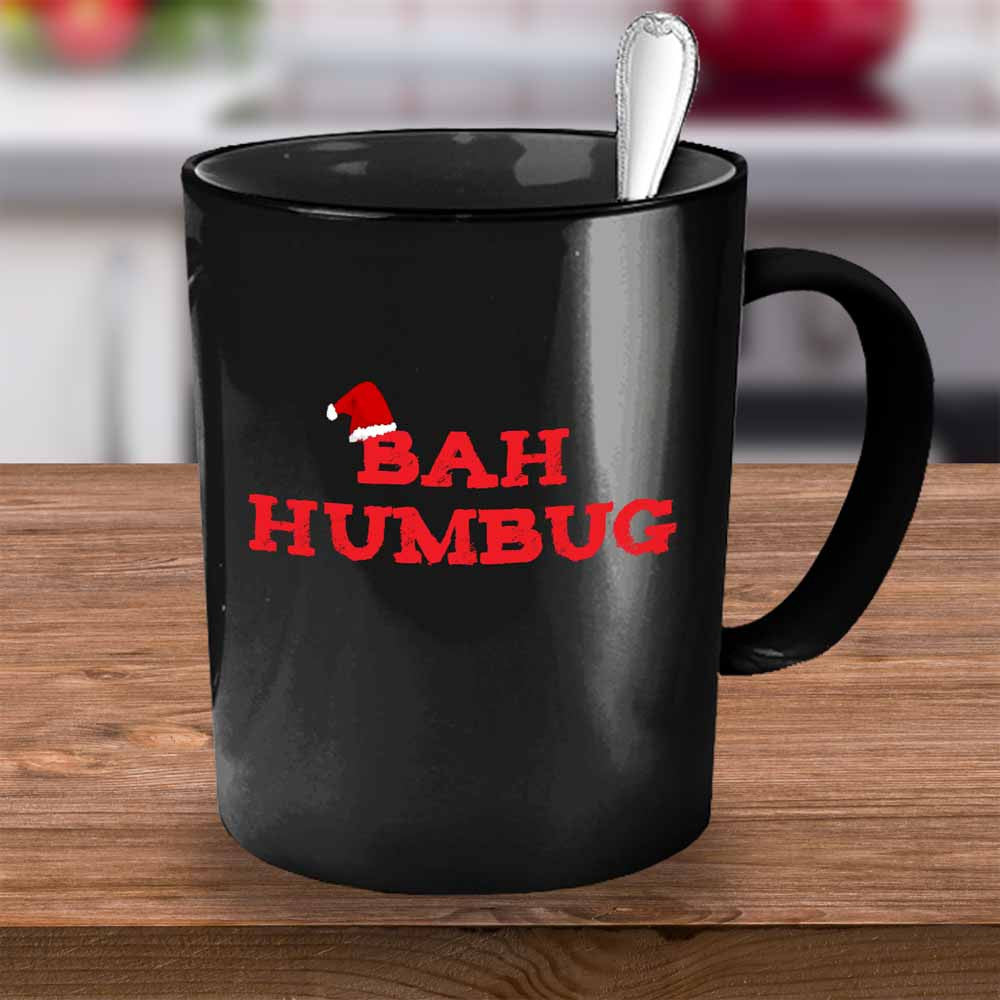 Bah Humbug funny Christmas mug for Scrooge - The VIP Emporium