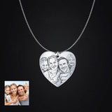 Love Family Photo Pendant - Unique Christmas or Thanksgiving Gift
