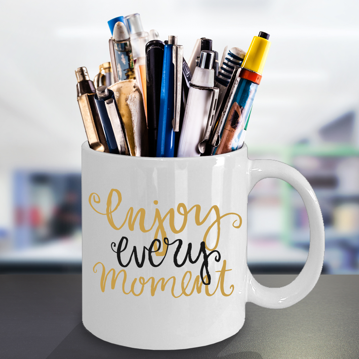 Enjoy Every Moment Mug - Inspirational Message - The VIP Emporium