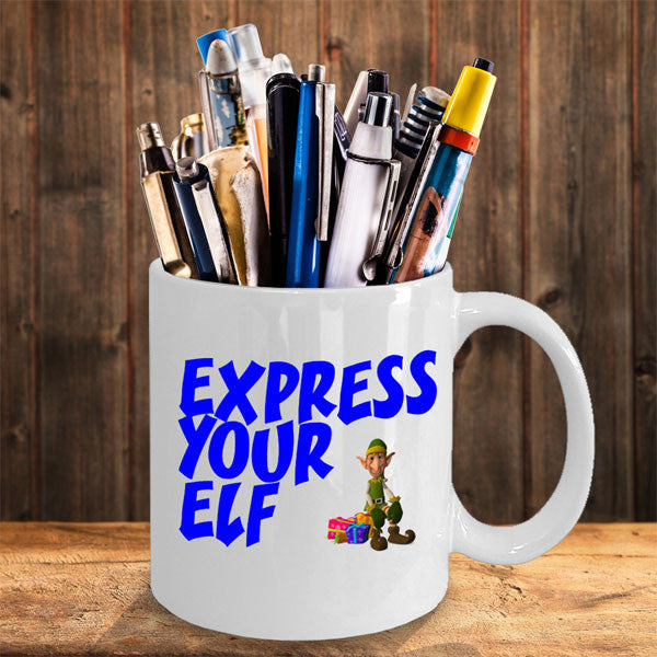 Express Your Elf funny Christmas Mug - The VIP Emporium