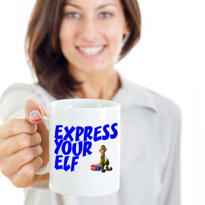 Express Your Elf funny Christmas Mug - The VIP Emporium