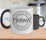 World's Greatest Pepaw Gift Mug - Matured to Perfection - Color-Changing Ceramic Cup - Father's Day, Grandparent's Day, Birthday Gift - The VIP Emporium