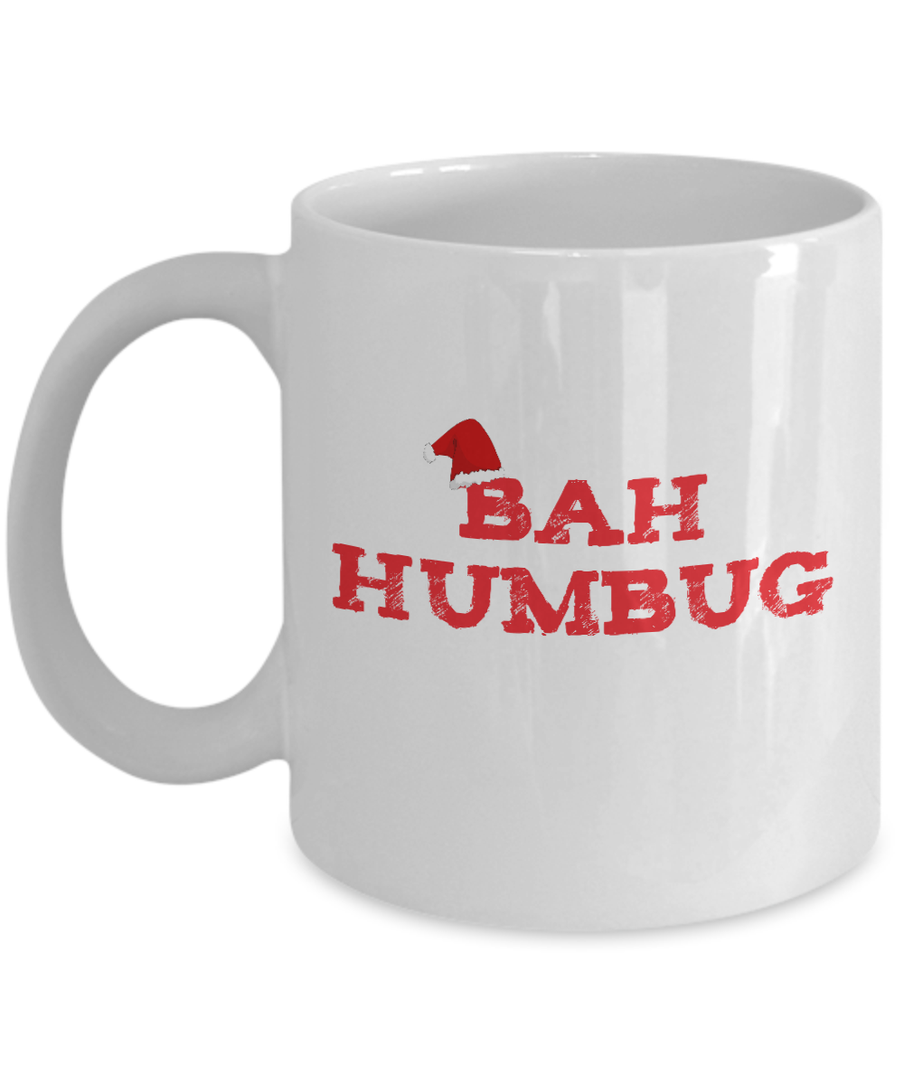 Bah Humbug funny Christmas mug for Scrooge - The VIP Emporium
