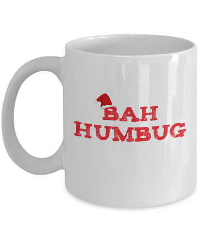 Bah Humbug funny Christmas mug for Scrooge - The VIP Emporium