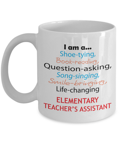 Elementary Teacher's Assistant Appreciation Gift Mug - The VIP Emporium