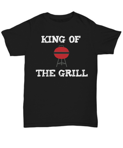 Fun Barbecue Shirt for Dad - King of the Grill - The VIP Emporium