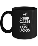 Keep Calm and Love Dogs - Dog Lover Mug - The VIP Emporium