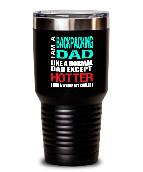 Backpacking Dad Insulated Tumbler - 20oz or 30oz - Hot and Cold Drinks - Funny Gift - The VIP Emporium