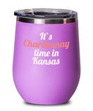 Chardonnay Kansas Wine Tumbler - Gift for Wine Lover - The VIP Emporium