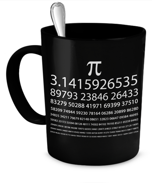 Pi Chart Mug Black - The VIP Emporium