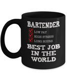 Bartender Coffee Mug - Best Job in the World - The VIP Emporium