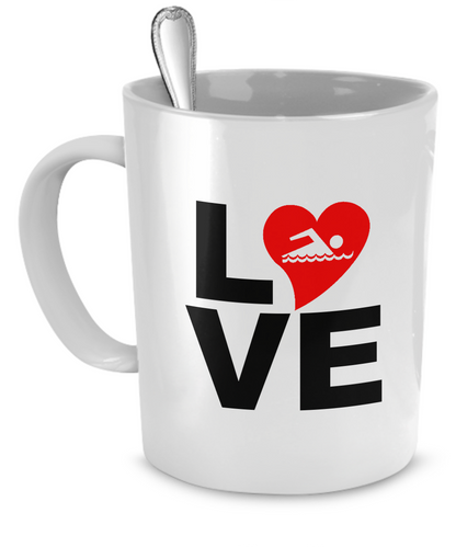 Love Swimming Mug - The VIP Emporium