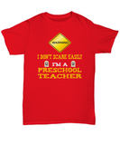 Preschool Teacher Halloween Shirt - I Don't Scare Easily - The VIP Emporium