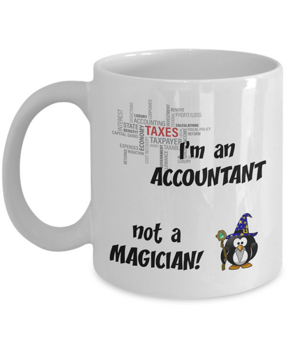 Accountancy Gift Mug - Not a Magician - The VIP Emporium