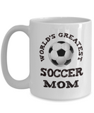 World's Greatest Soccer Mom - Ceramic Gift Mug - The VIP Emporium