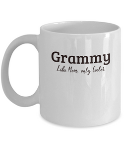 Grammy Gift Mug - Like Mom, only Cooler- Grandparents Day, Birthday Gift Cup - The VIP Emporium