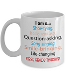 Life-changing First Grade Teacher Appreciation Gift Mug - The VIP Emporium