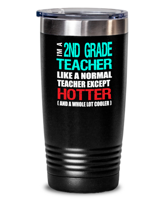 Second Grade Teacher Appreciation Gift Tumbler - Vacuum Insulated Stainless Steel - The VIP Emporium