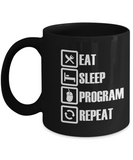 Computer Programmer Gift - Eat Sleep Program Repeat - The VIP Emporium