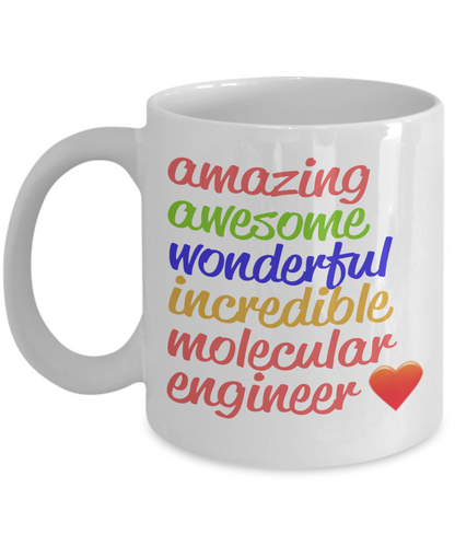 Amazing Awesome Molecular Engineer Gift Mug - The VIP Emporium