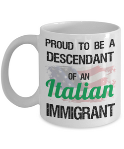 Italian American Pride Mug - Proud Descendant - The VIP Emporium