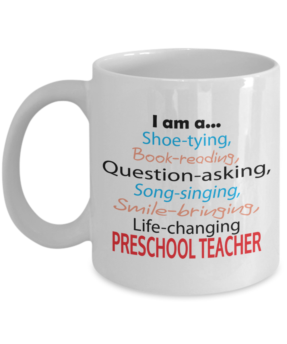 Life-changing Preschool Teacher - Appreciation Gift - 11oz Ceramic Mug - The VIP Emporium