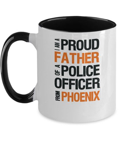 Father of Phoenix Police Officer - Ceramic Two-Tone Mug - The VIP Emporium