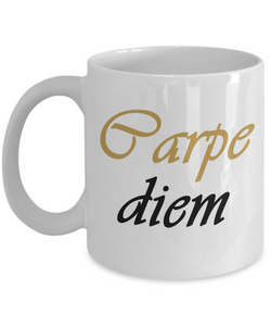 Inspirational Mug - Carpe Diem - Seize the Day - Motivational Mug - The VIP Emporium