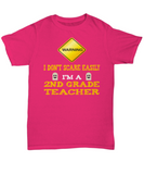 Second Grade Teacher Halloween Shirt - I Don't Scare Easily - The VIP Emporium