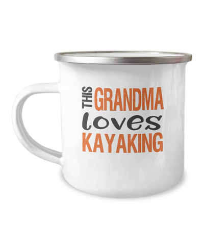 Kayaking Grandma Camper Mug