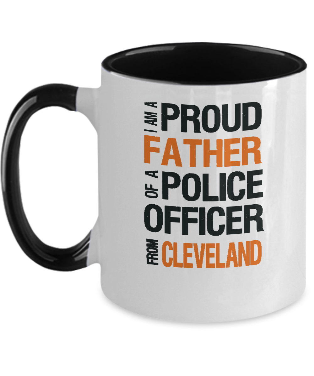 Father of Cleveland Police Officer - Ceramic Two-Tone Mug - The VIP Emporium