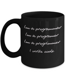 Programmer - I Write Code Funny Message Mug for Computer Geek - The VIP Emporium